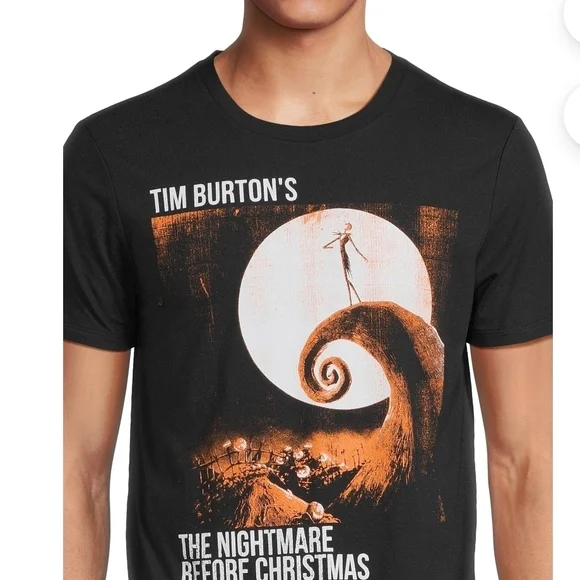 Disney NEW Nightmare Before Christmas Jack Skellington Graphic Tee Black - XL - Picture 4 of 5